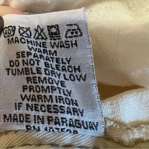 Vintage y2k Spoon capris in light yellow sz 13 low rise. - Picture 14 of 14